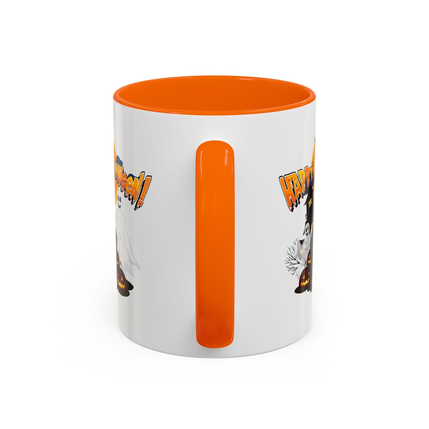 Accent Coffee Mug - Happy holloween - cemetery