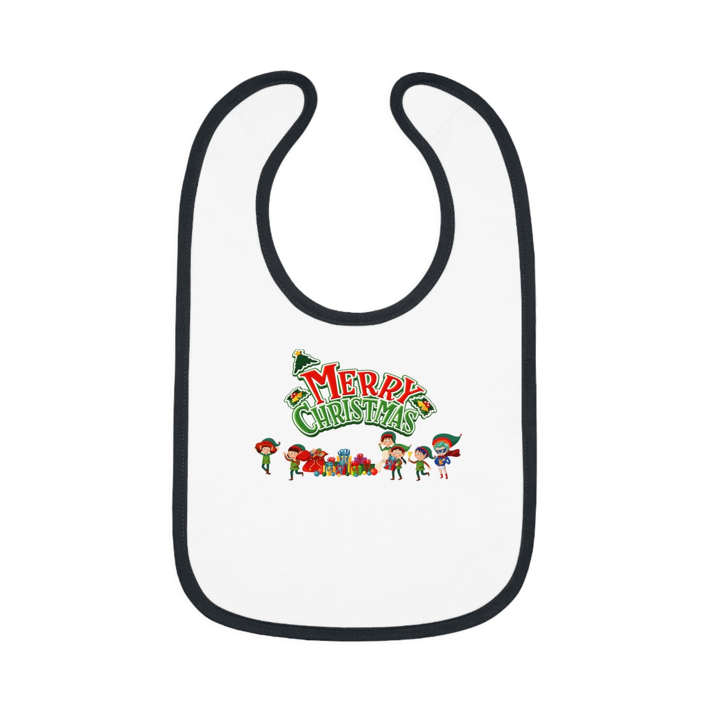 Baby Bib - Merry christmas from super friends