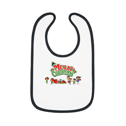 Baby Bib - Merry christmas from super friends