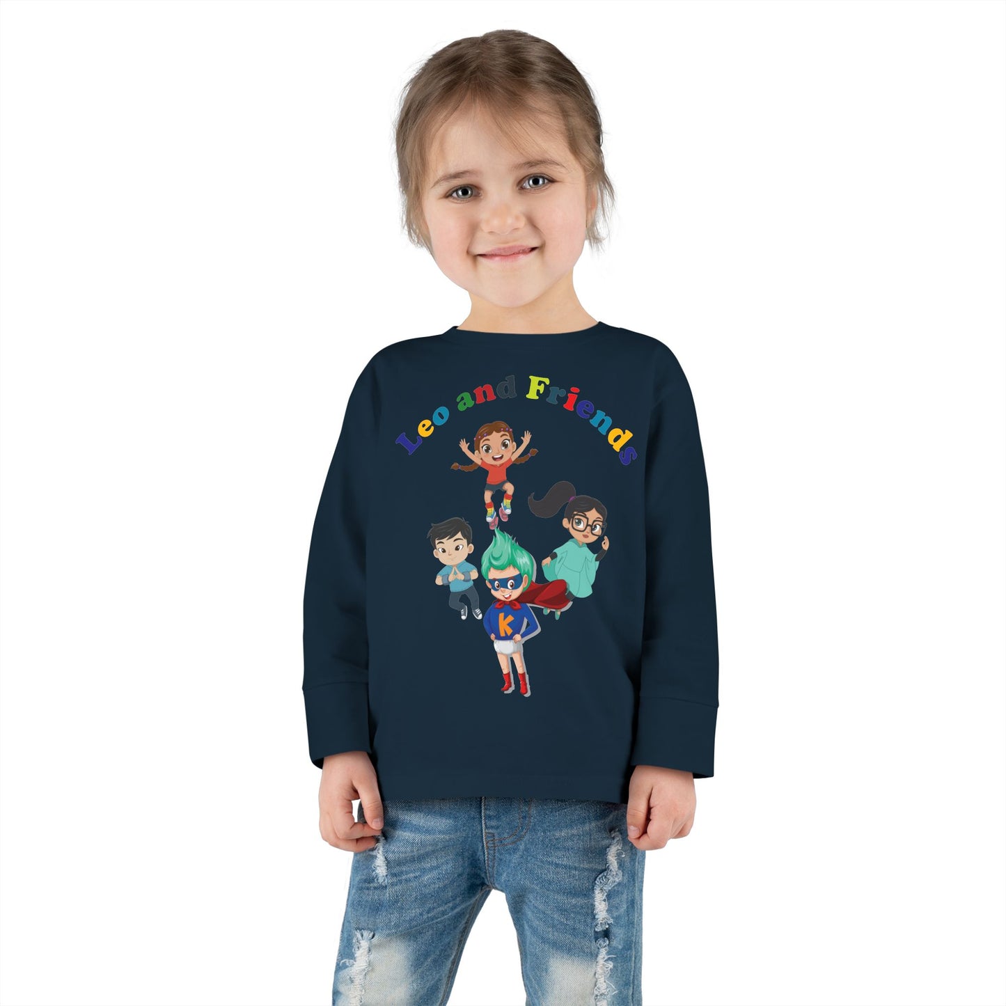 Toddler Long Sleeve Tee - Leo & Friends - [[{"value":"Wonderwear Kid"}]]