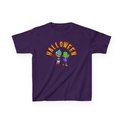 Kids Heavy Cotton™ Tee - Holloween with super kiddo Printify