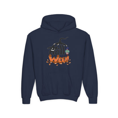 Youth Heavy Blend Hooded Sweatshirt - Holloween Printify