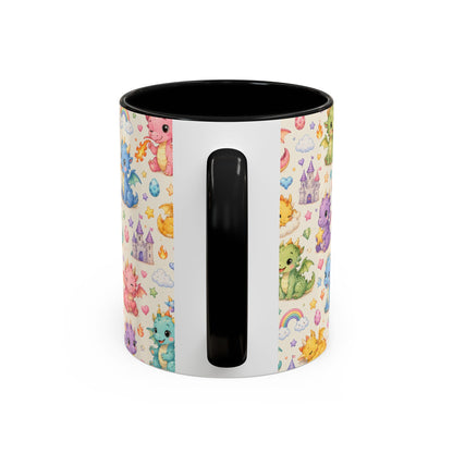 Accent Coffee Mug  (11/15 oz) - Baby Dragon Fantasy