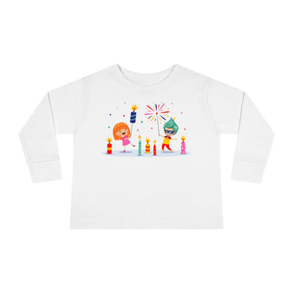 Toddler Long Sleeve Tee - Super kiddo lighting fireworks - [[{"value":"Wonderwear Kid"}]]
