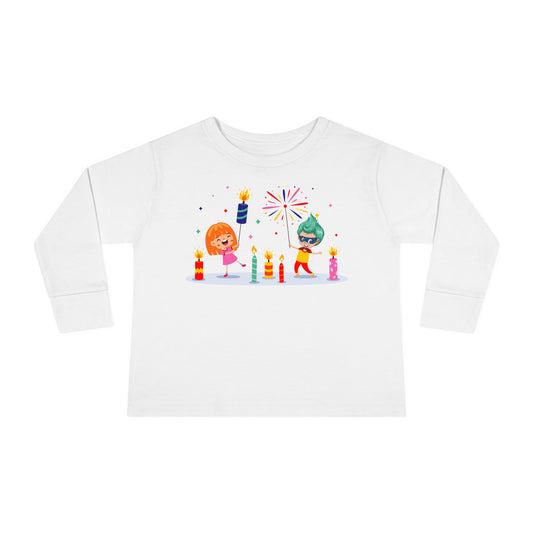 Toddler Long Sleeve Tee - Super kiddo lighting fireworks - [[{"value":"Wonderwear Kid"}]]