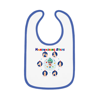 Baby Bib - Super kiddo how to wash hand properly - [[{"value":"Wonderwear Kid"}]]
