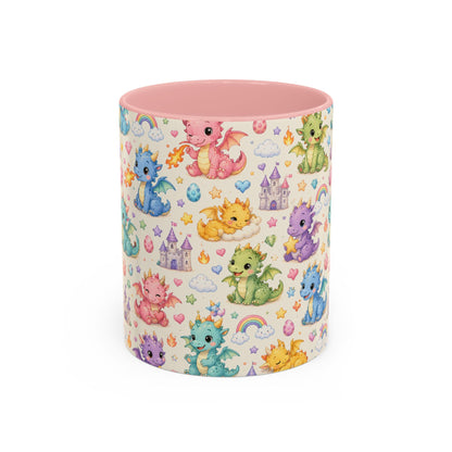 Accent Coffee Mug  (11/15 oz) - Baby Dragon Fantasy