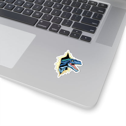 Kiss-Cut Vinyl Decals - Utahraptor dinosaur Printify