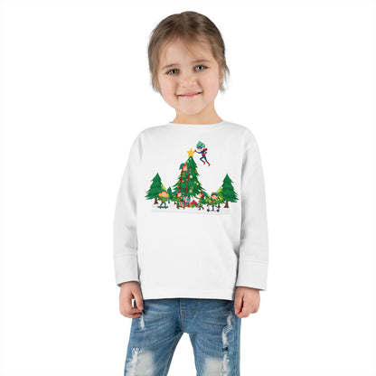 Toddler Long Sleeve Tee - Super kiddo putting the stars - [[{"value":"Wonderwear Kid"}]]