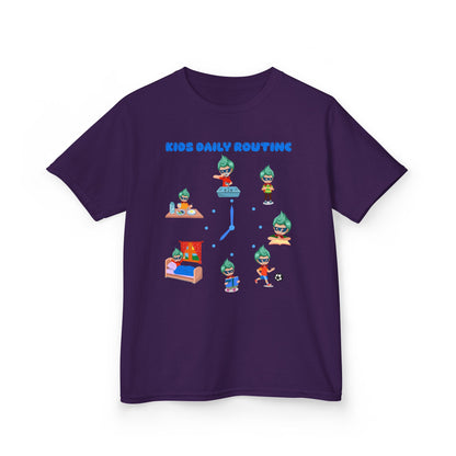 Kids Heavy Cotton™ Tee - Super kiddo daily routine - [[{"value":"Wonderwear Kid"}]]