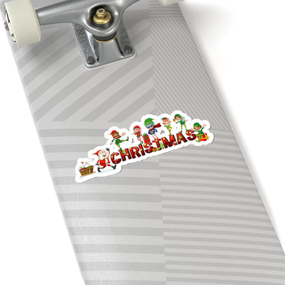 Kiss-Cut Stickers - Christmas with santa claus and friends - [[{"value":"Wonderwear Kid"}]]