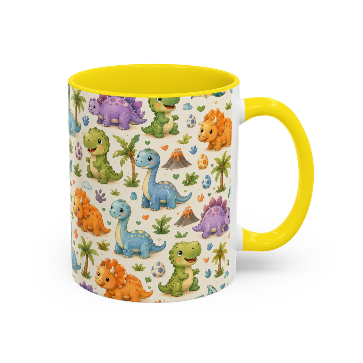 Accent Coffee Mug  (11/15 oz) - Baby Dinosaurs Nursery