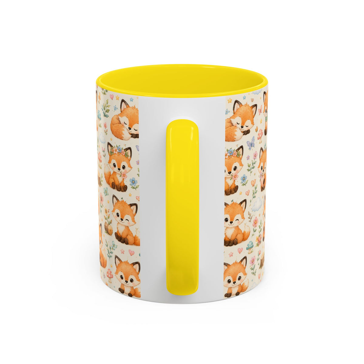 Accent Coffee Mug  (11/15 oz) - Baby foxes