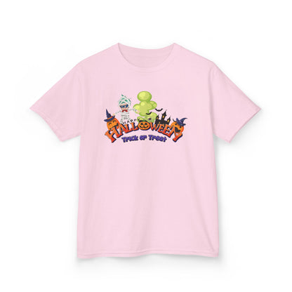 Kids Heavy Cotton™ Tee - Trick or Treat - [[{"value":"Wonderwear Kid"}]]