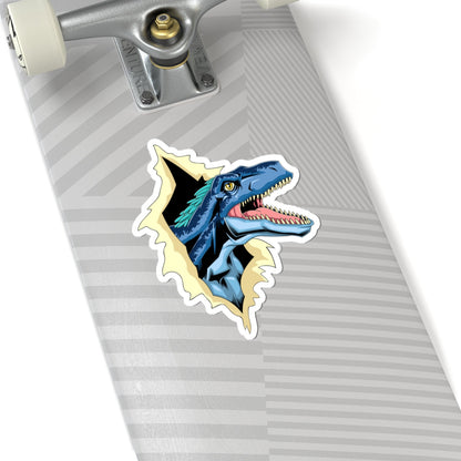 Kiss-Cut Vinyl Decals - Utahraptor dinosaur Printify