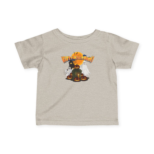 Infant Fine Jersey Tee - Happy holloween - cemetery - [[{"value":"Wonderwear Kid"}]]