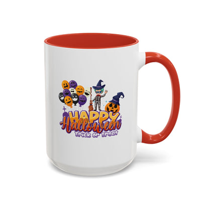 Accent Coffee Mug - Happy halloween trick or treat - [[{"value":"Wonderwear Kid"}]]