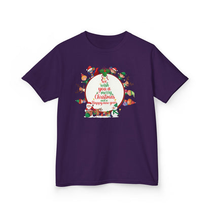 Kids Heavy Cotton™ Tee - We wish you a merry christmas - [[{"value":"Wonderwear Kid"}]]