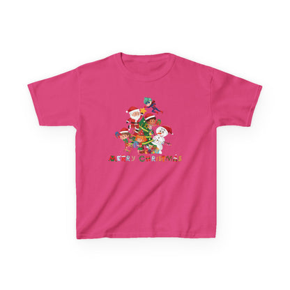 Kids Heavy Cotton™ Tee - Super kiddo making christmas tree with text - [[{"value":"Wonderwear Kid"}]]