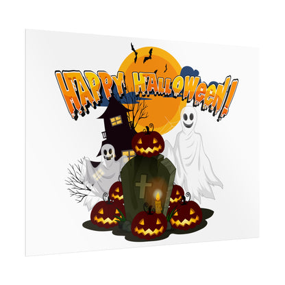 Rolled Posters - Happy holloween - cemetery - [[{"value":"Wonderwear Kid"}]]