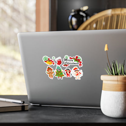 Christmas Kiss-Cut Vinyl Decals – Merry christmas from super kid - [[{"value":"Wonderwear Kid"}]]