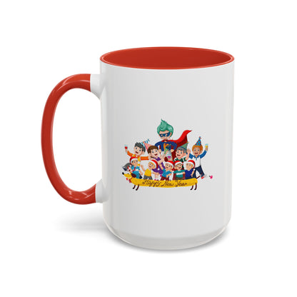 Accent Coffee Mug - Happy new year with friends - [[{"value":"Wonderwear Kid"}]]