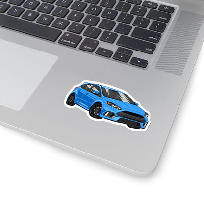 Kiss-Cut Stickers - Blue Car Printify