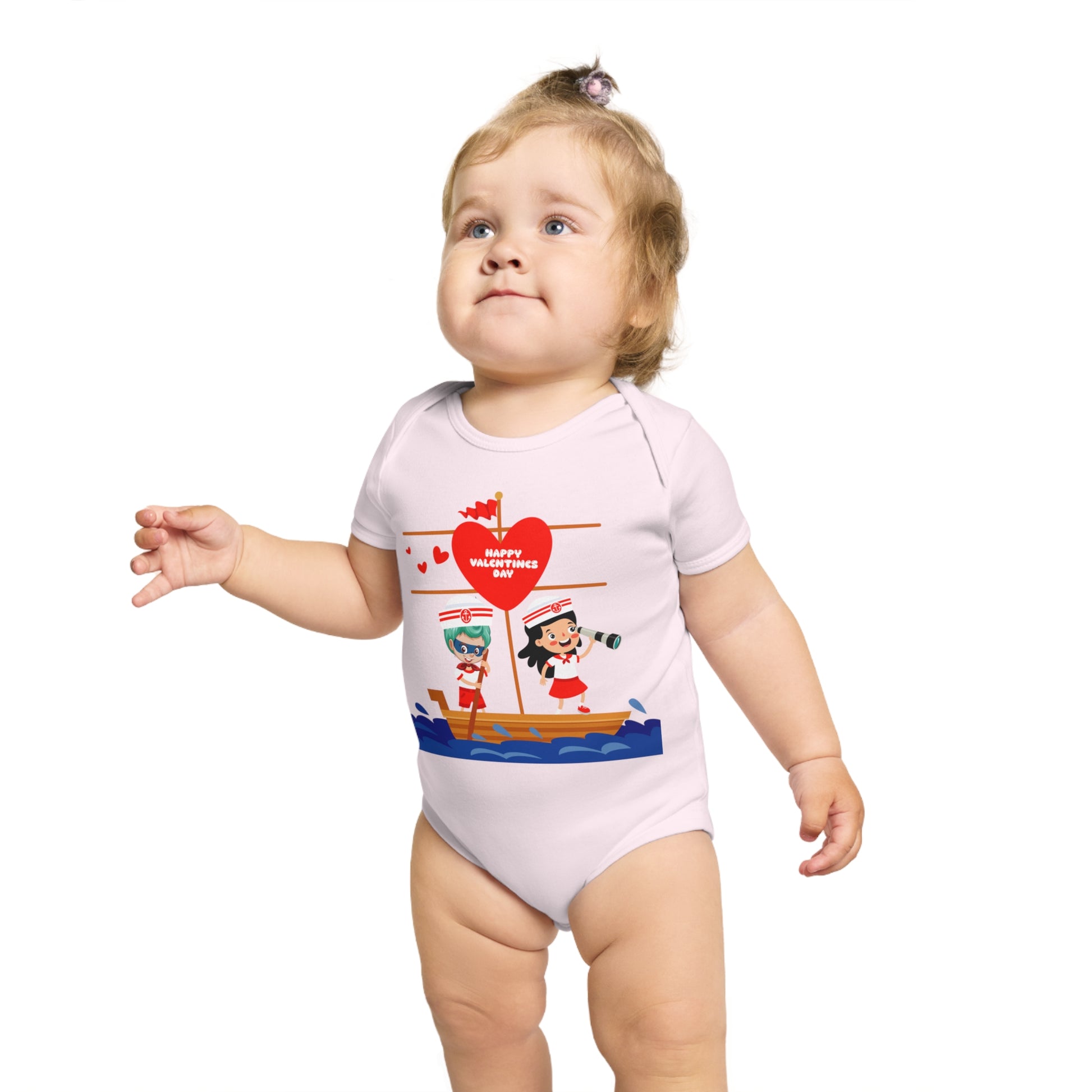 Infant Fine Jersey Bodysuit - Valentines -  Love sailing - [[{"value":"Wonderwear Kid"}]]