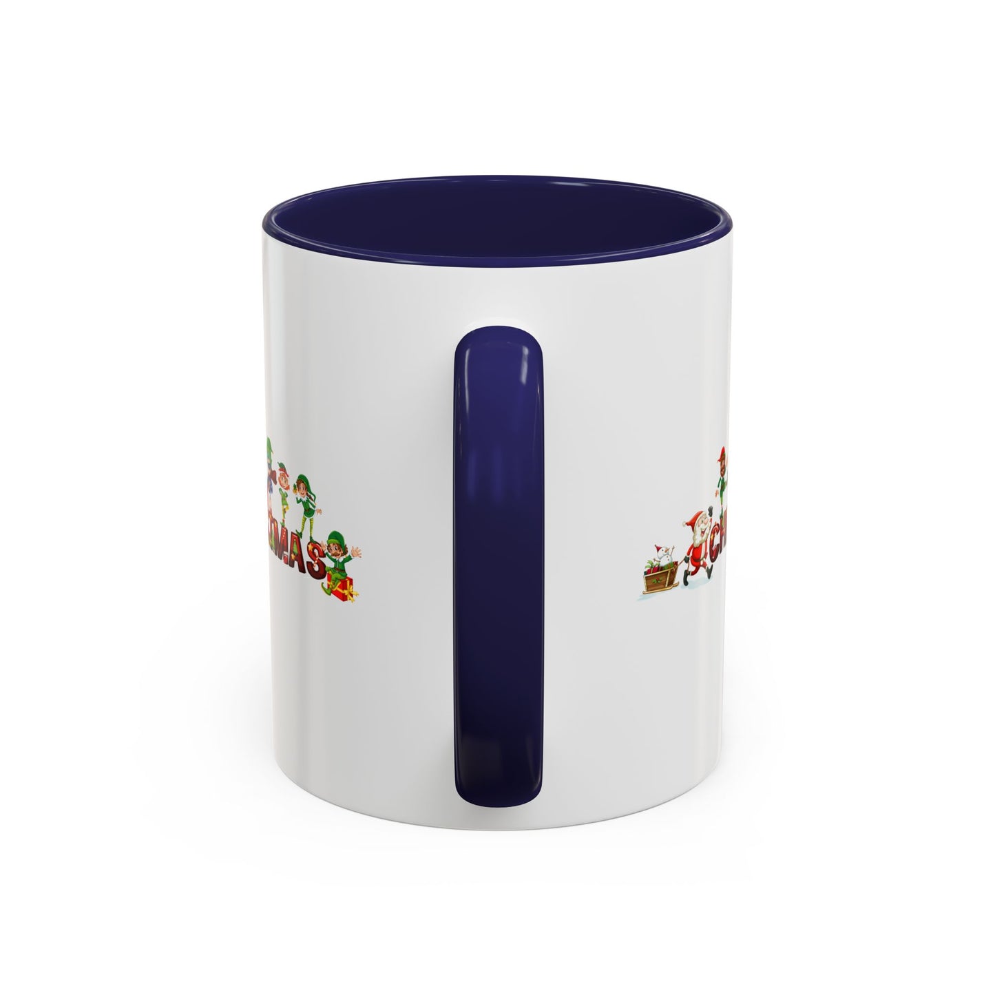 Accent Coffee Mug - Christmas with santa claus and friends