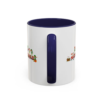 Accent Coffee Mug - Christmas with santa claus and friends - [[{"value":"Wonderwear Kid"}]]