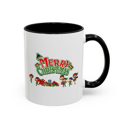Accent Coffee Mug - Merry christmas from super friends - [[{"value":"Wonderwear Kid"}]]