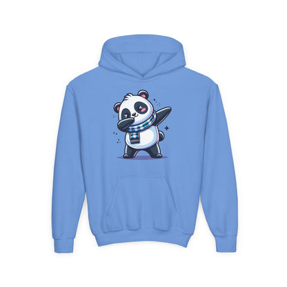 Youth Heavy Blend Hooded Sweatshirt - Panda dabbing dance Printify