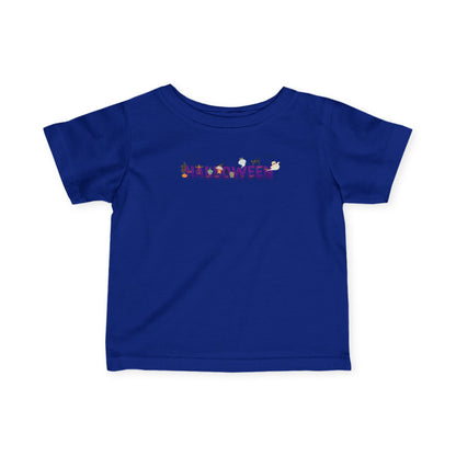 Infant Fine Jersey Tee - Holloween word Printify
