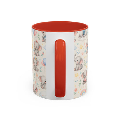 Accent Coffee Mug  (11/15 oz) - Baby Elephant Nursery