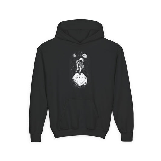 Youth Heavy Blend Hooded Sweatshirt - Cosmic Adventure Printify