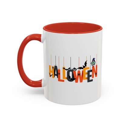 Accent Coffee Mug - Holloween hanging letters Printify