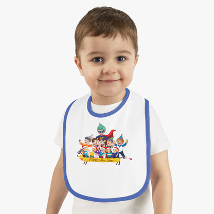 Baby Bib - Happy new year with friends - [[{"value":"Wonderwear Kid"}]]
