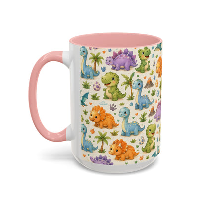 Accent Coffee Mug  (11/15 oz) - Baby Dinosaurs Nursery