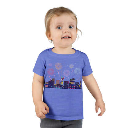 Toddler T-shirt - Super kiddo with fireworks - [[{"value":"Wonderwear Kid"}]]