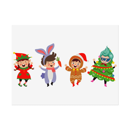 Rolled Posters - Super kiddo in christmas tree attire - [[{"value":"Wonderwear Kid"}]]