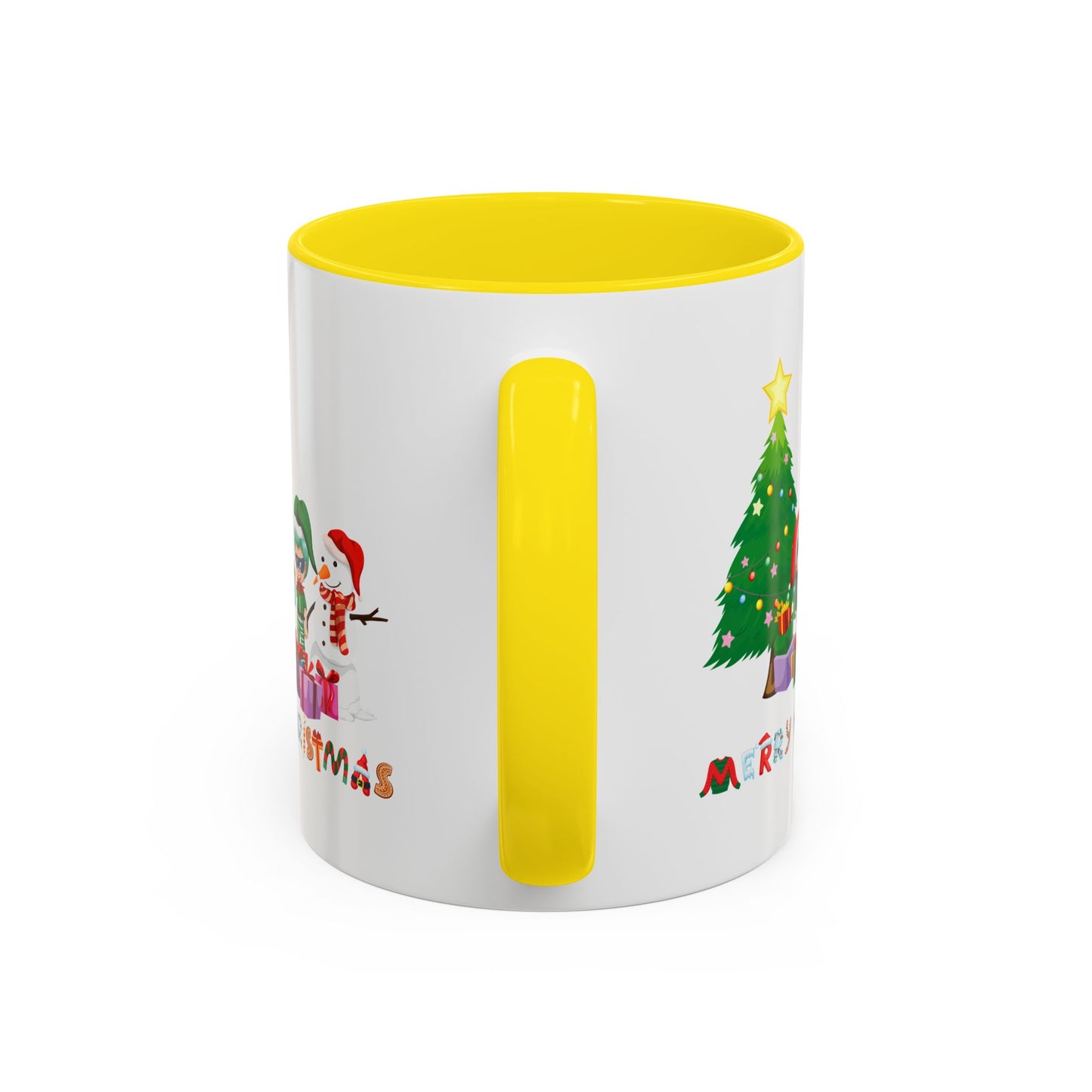 Accent Coffee Mug - Super kiddo preparing gifts