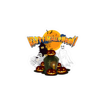 Halloween Kiss-Cut Vinyl Decals – Happy holloween - cemetery - [[{"value":"Wonderwear Kid"}]]