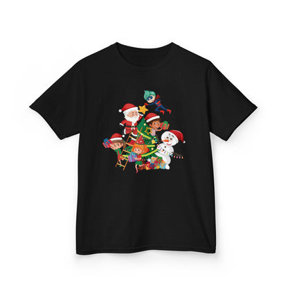 Kids Heavy Cotton™ Tee - Super kiddo making christmas tree - [[{"value":"Wonderwear Kid"}]]