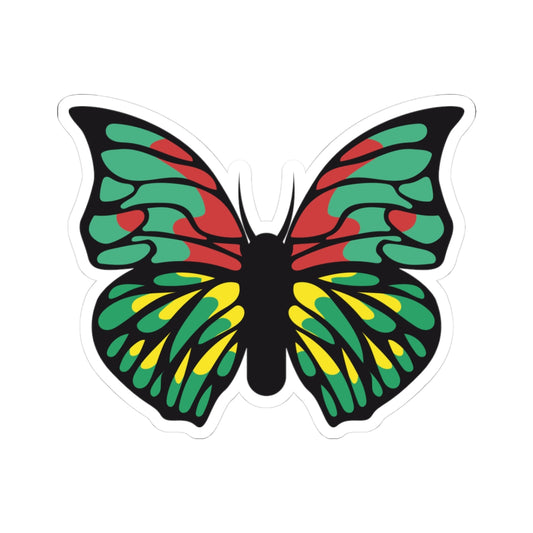 Kiss-Cut Stickers - Green butterfly