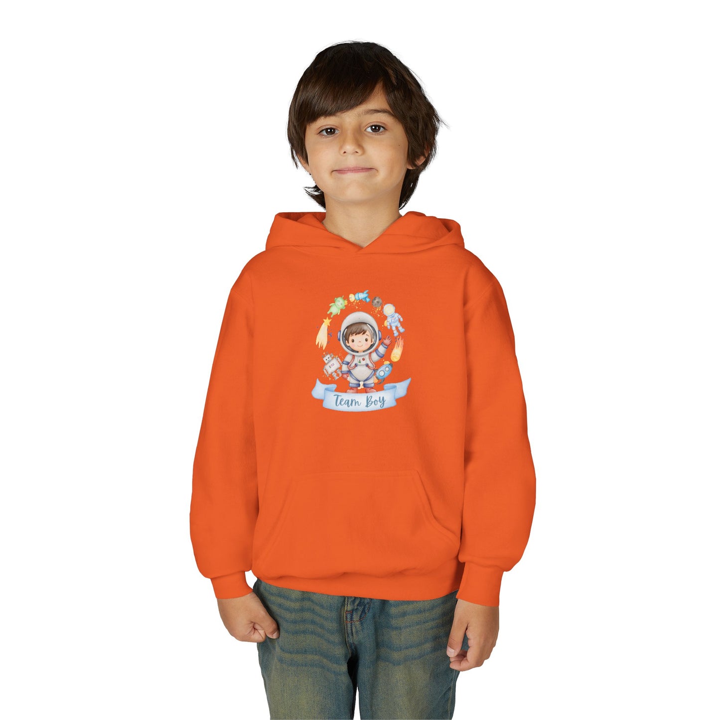 Youth Heavy Blend Hooded Sweatshirt - Astronaut Adventures