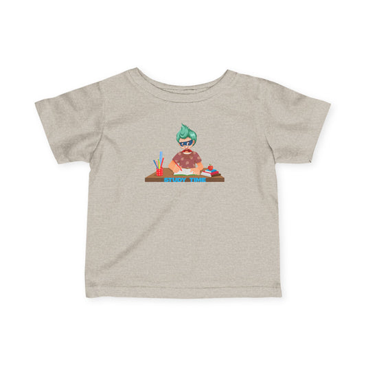 Infant Fine Jersey Tee - Super kiddo studying - [[{"value":"Wonderwear Kid"}]]