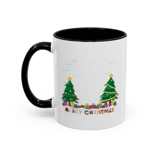Accent Coffee Mug - Christmas and snowing