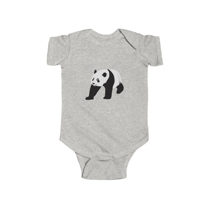 Baby Crawling Panda Bodysuit - Infant Onesie Printify
