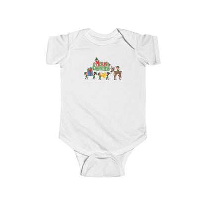 Infant Bodysuit - Merry christmas and reindeer - [[{"value":"Wonderwear Kid"}]]