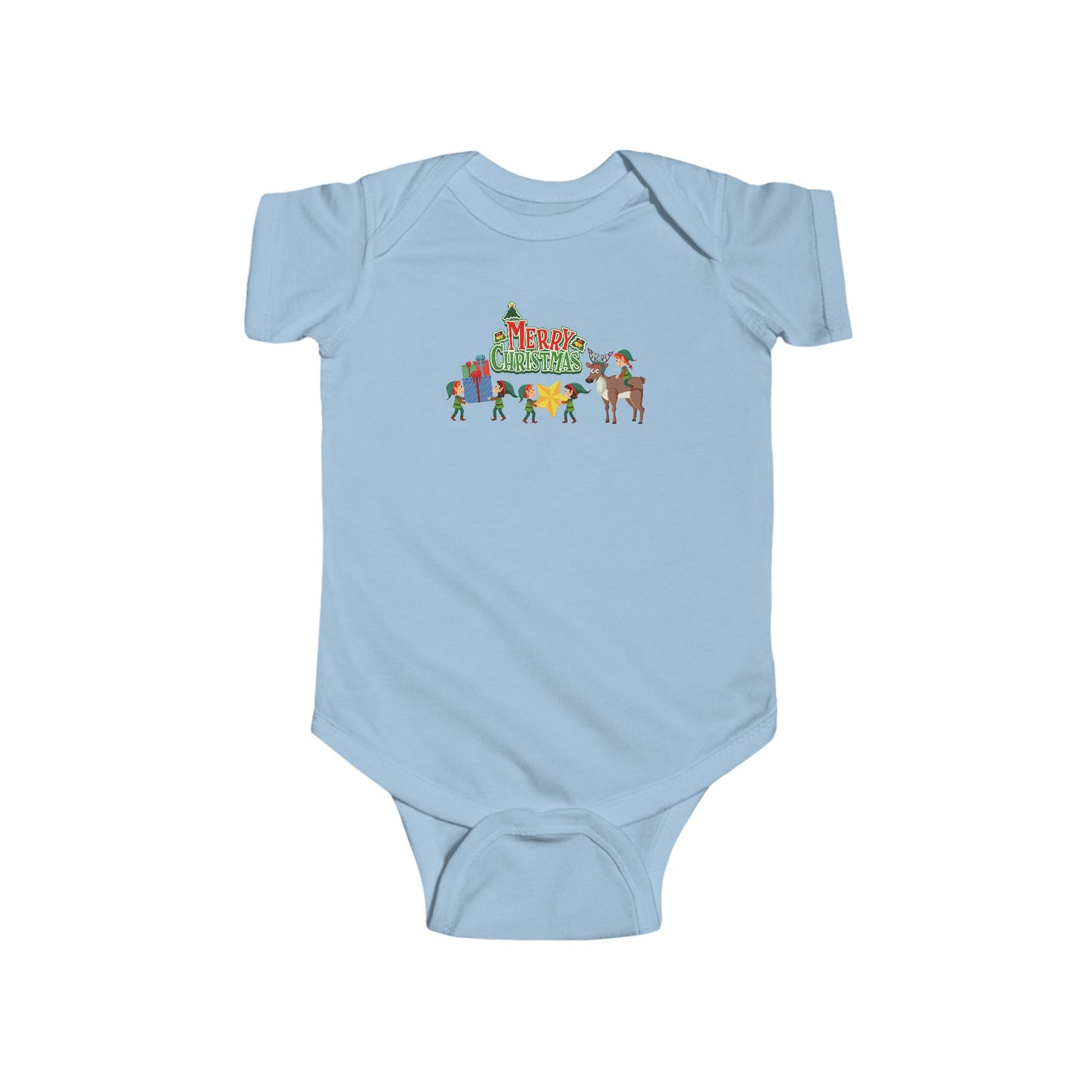 Infant Bodysuit - Merry christmas and reindeer - [[{"value":"Wonderwear Kid"}]]